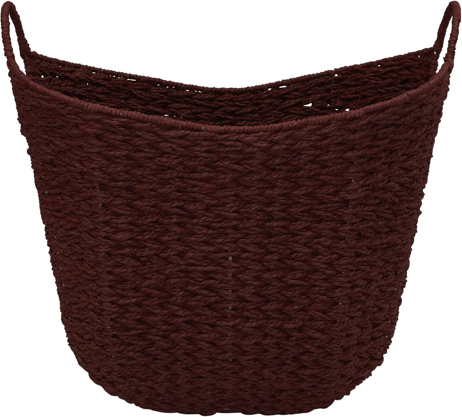 Household Essentials Paper Rope Basket with Handles, Natural Woven Woven Storage Basket, Great for Decoration or Organization7