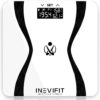 INEVIFIT BODY-ANALYZER SCALE, Highly Accurate Digital Bathroom Body Composition Analyzer, Measures Weight, Body Fat, Water, Muscle & Bone Mass for 10 Users. includes batteries, White