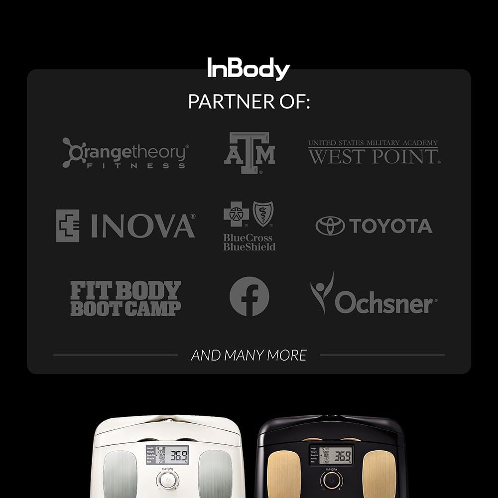 InBody Dial H20 Body Fat Scale - InBody Scale for Body Weight, Fat Percentage and Muscle Mass - Gym Accessory for Men & Women, Body Fat Measurement Device - Bluetooth-Connected, Oatmeal Beige7