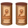 KURUKAHVECI MEHMET EFENDI Turkish Coffee, Arabica Beans, Roasted Ground,Rich Aroma, Fresh, Medium to Heavy-bodied, Original Taste Since 1871 (17.6 OZ / 500 Gr) Pack of 2