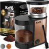 Kaffe Burr Coffee Grinder Electric w/Adjustable Settings for Precision Coffee Bean Grinding (5.5oz Capacity) Best Coffee Grinders For Home Use. (Upgraded Powerful Motor) Copper