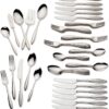 Lenox Sculpt 65-Piece Flatware Set, Metallic