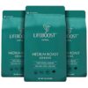 Lifeboost Coffee 3 Pack Medium Roast Ground Coffee - Low Acid Single Origin USDA Organic Coffee - Non-GMO Ground Coffee Third Party Tested For Mycotoxins & Pesticides - 12 Ounces