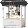 Lincoln Popcorn Machine - 8oz Popper with Stainless-Steel Kettle, Reject Kernel Tray, Warming Light and Accessories by Great Northern Popcorn (Black)