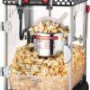 Little Bambino Popcorn Machine - Old-Fashioned Countertop Popper with 2.5-Ounce Kettle, Measuring Cups and Scoop by Great Northern Popcorn (Black)