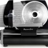 Meat Slicer, Cuts Meat, Cheese, Bread, Fruit & Vegetables, Adjustable Slice Thickness, Stainless Steel Blade, Safe Non-Slip Feet, For Home Use, Easy To Clean