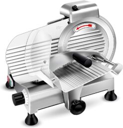Meat Slicer, Meat Slicer Machine for Home and Commercial, 210W Frozen Meat Cheese Deli Slicer with 8.5