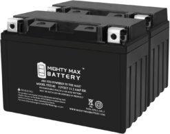 Mighty Max Battery YTZ14S -12 Volt 11.2 AH, 230 CCA, Rechargeable Maintenance Free SLA AGM Motorcycle Battery - Pack of 2