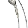 Moen Engage Magnetix Spot Resist Brushed Nickel Multi-Function Handshower and Rainshower Combo Featuring Magnetic Docking System, Shower Head with Handheld Spray, 26009SRN