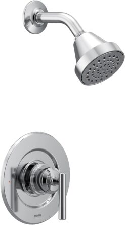 Moen Gibson Chrome Posi-Temp Pressure Balancing Eco-Performance Modern Shower Only Trim Valve Required, T2902EP