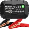 NOCO GENIUS2, 2A Smart Car Battery Charger, 6V and 12V Automotive Charger, Battery Maintainer, Trickle Charger, Float Charger and Desulfator for Motorcycle, ATV, Lithium and Deep Cycle Batteries
