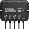 NOCO Genius GENPRO10X4, 4-Bank, 40A (10A/Bank) Smart Marine Battery Charger, 12V Waterproof Onboard Boat Charger, Battery Maintainer and Desulfator for AGM, Lithium (LiFePO4) and Deep-Cycle Batteries