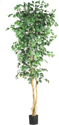 Nearly Natural 7ft. Ficus Artificial Tree, Green