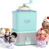 Nostalgia Electric Ice Cream Maker - Old Fashioned Soft Serve Ice Cream Machine Makes Frozen Yogurt or Gelato in Minutes - Fun Kitchen Appliance - Modern Style - Aqua - 2 Quart
