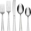 Oneida Avery 90 Piece Casual Flatware Set, 18/0 Stainless, Service for 12,Silver