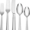 Oneida Chroma 65 Piece Fine Flatware Set, Service for 12, 18/10 Stainless Steel, Silverware Set, Dishwasher Safe