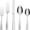 Oneida H037045Awwm Mooncrest 45 Piece Everyday Flatware Set, Service For 8