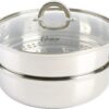 Oster Sangerfield Stainless Steel Cookware 11-Inch Everyday Pan w/Steamer and Lid