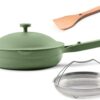 Our Place 10.5-Inch Ceramic Nonstick Skillet Pan, Toxin-Free with Stainless Steel Handle, Oven Safe - Sage