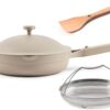 Our Place Always Pan 2.0-10.5-Inch Nonstick, Toxin-Free Ceramic Cookware | Versatile Frying Pan, Skillet, Saute Pan | Stainless Steel Handle | Oven Safe | Lightweight Aluminum Body | Steam