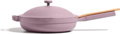 Our Place Always Pan - Large 12.5-Inch Nonstick, Toxin-Free Ceramic Cookware | Versatile Frying Pan, Skillet, Saute Pan | Stay-Cool Handle | Oven Safe | Lightweight Aluminum Body |Lavender