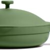 Our Place Always Pan - Large 12.5-Inch Nonstick, Toxin-Free Ceramic Cookware | Versatile Frying Pan, Skillet, Saute Pan | Stay-Cool Handle | Oven Safe | Lightweight Aluminum Body | Sage