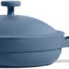 Our Place Always Pan - Mini 8.5 -Inch Nonstick, Toxin-Free Ceramic Cookware | Versatile Frying Pan, Skillet, Saute Pan | Stay-Cool Handle | Oven Safe | Lightweight Aluminum Body | Blue Salt