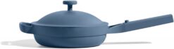 Our Place Always Pan - Mini 8.5 -Inch Nonstick, Toxin-Free Ceramic Cookware | Versatile Frying Pan, Skillet, Saute Pan | Stay-Cool Handle | Oven Safe | Lightweight Aluminum Body | Blue Salt