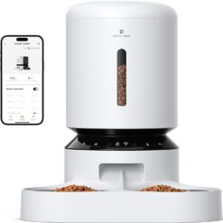 PETLIBRO Automatic Cat Feeder, 5G WiFi Pet Feeder for Two Cats or Dogs with Remote Control, 5L Cat Food Dispenser with Low Food Sensor, 1-10 Meals Per Day, Up to 10s Meal Call for Pets