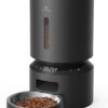 PETLIBRO Automatic Cat Feeder, Automatic Dog Feeder with Freshness Preservation, 5L Timed Cat Feeders for Dry Food, Up to 6 Meals Per Day, Granary Pet Feeder for Cats/Dogs, Black