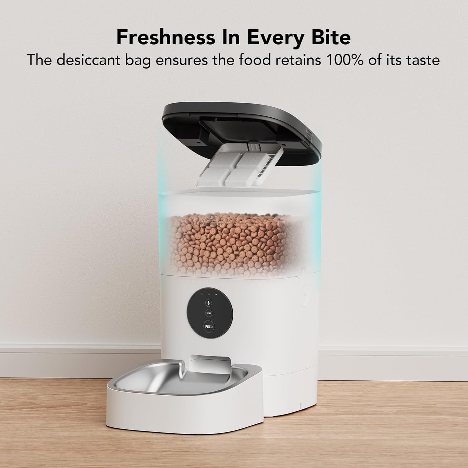 PETLIBRO Automatic Cat Feeder, Wi-Fi Automatic Cat Food Dispenser with Timer Interactive Voice Recorder, Auto Cat Feeder with 1-4 Meals Control Dry Food0
