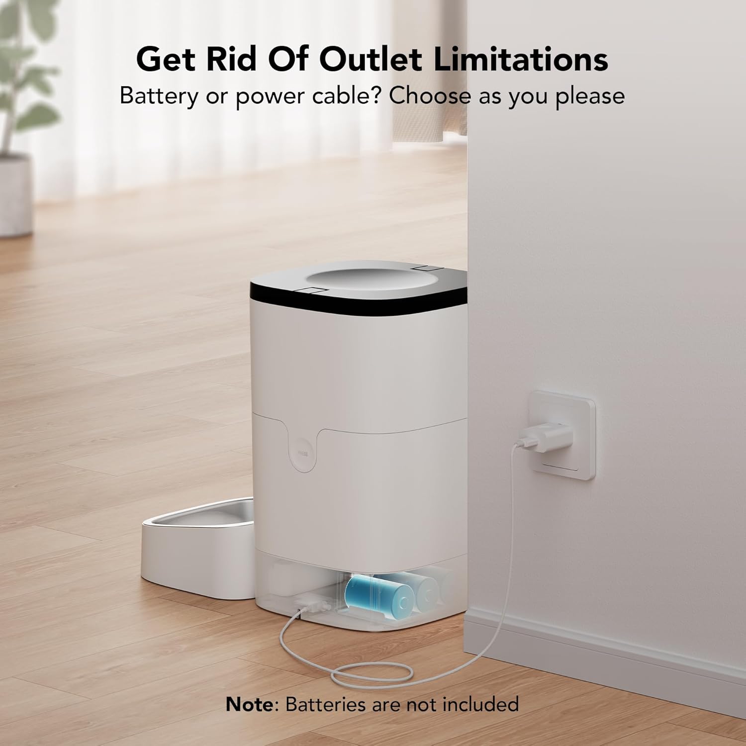 PETLIBRO Automatic Cat Feeder, Wi-Fi Automatic Cat Food Dispenser with Timer Interactive Voice Recorder, Auto Cat Feeder with 1-4 Meals Control Dry Food1
