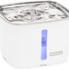 PetSafe Viva Pet Water Fountain for Cats and Small Dogs – 1.8L/64 oz, Indoor Stainless-Steel Pet Fountain with Whisper Quiet Pump, Dishwasher Safe, Easy to Clean, Water Filters Included
