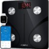 RENPHO Scale for Body Weight 500lbs, Extra-High Capacity Smart Bathroom Scale with Ultra Wide Platform 12 x 12 inches, Body Fat Scale with Large LED Display, Health Monitor Sync App, Elis 1L