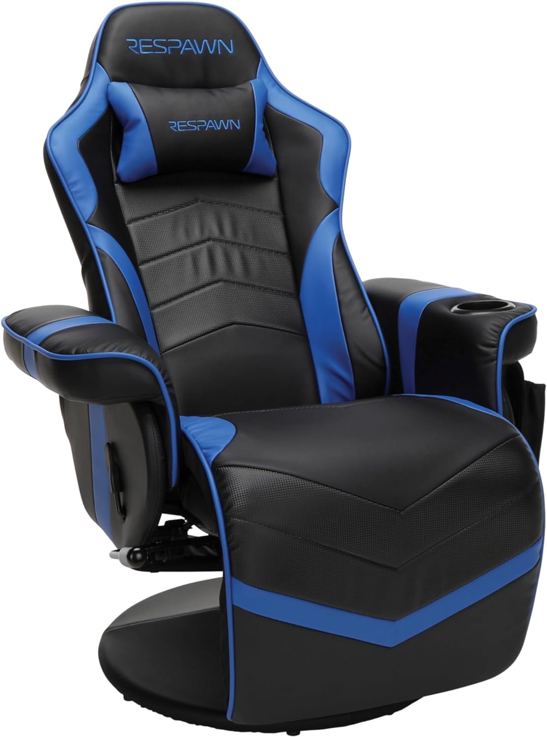 RESPAWN 900 Gaming Recliner - Video Games Console Recliner Chair, Computer Recliner, Adjustable Leg Rest and Recline, Recliner with Cupholder, Reclining Gaming Chair with Footrest - Blue RESPAWN 900 Gaming Recliner - Video Games Console Recliner Chair, Computer Recliner, Adjustable Leg Rest and Recline, Recliner with Cupholder, Reclining Gaming Chair with Footrest - Blue