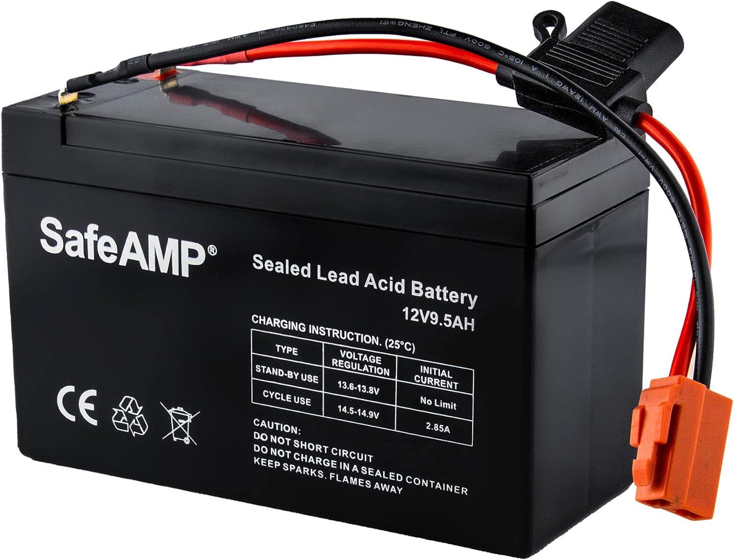 SafeAMP® Replacement Battery for 12-Volt Ride On Vehicle with red 2 pins connector SafeAMP® Replacement Battery for 12-Volt Ride On Vehicle with red 2 pins connector