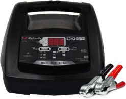 Schumacher Electric SC1308 Fully Automatic Jump Starter & Battery Charger for Motorcycle, Power Sport, Lawn Tractor, Car, SUV, Truck & Boat Batteries, 100 Cranking Amps, 6-Volt, 12-Volt, Black, 1 unit