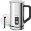 Secura Milk Frother, Electric Milk Steamer Stainless Steel, 16.9oz/500ml Automatic Hot and Cold Foam Maker and Milk Warmer for Latte, Cappuccinos, Macchiato, 120V