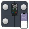 Smart Body Fat Scale with Large VA Display 15 Body Composition Metrics with Heart Rate Body Fat Smart Digital Bathroom Weighing Scale Compatible with iOS Android, Max 400lbs/180kg, 28cm