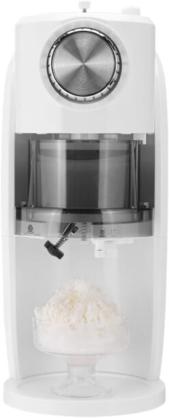 Snow Cone Machine, Shaved Ice Machine, Slushy Machine 120V 45W (White)