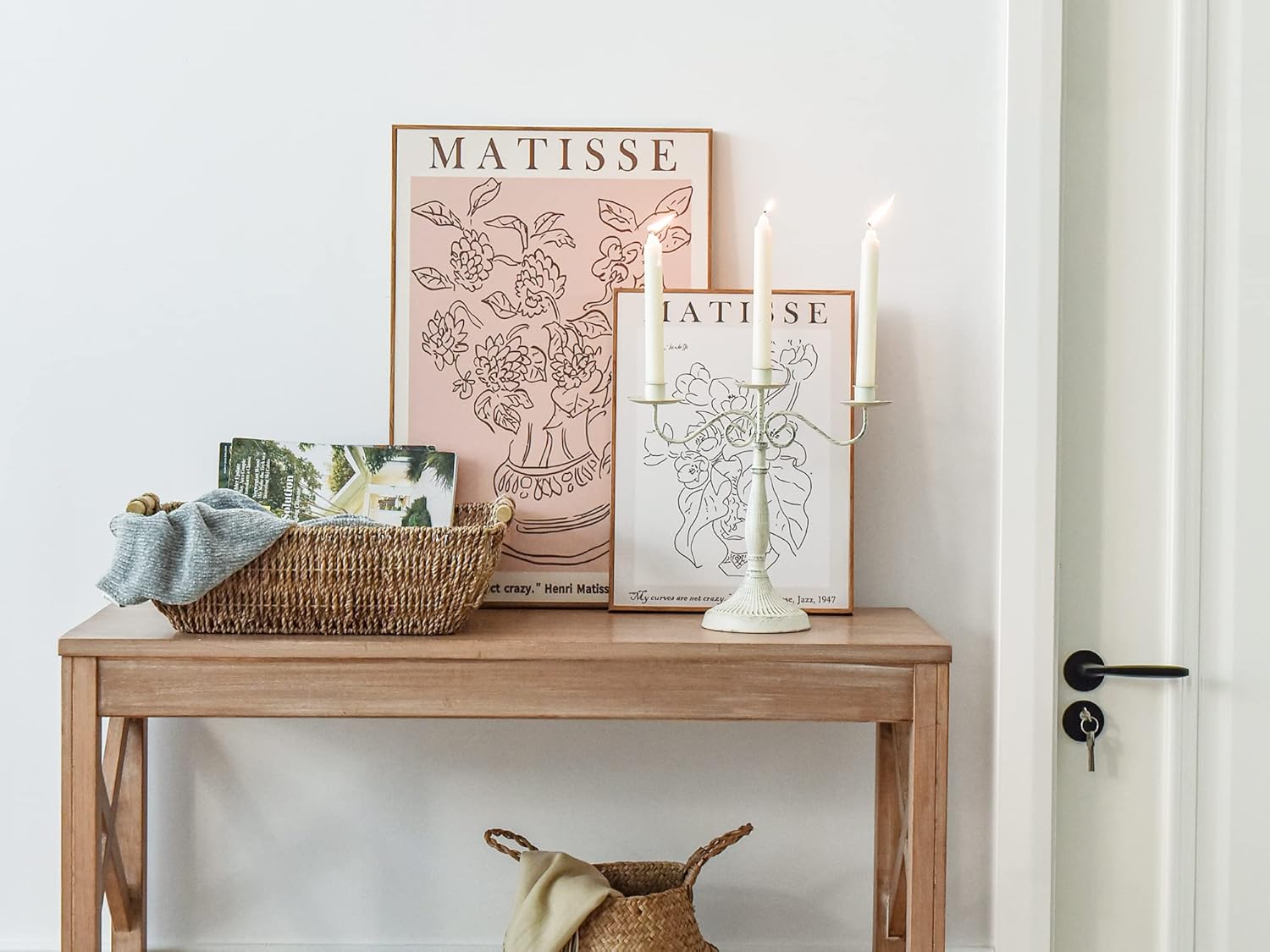 StorageWorks Hand-Woven Jumbo Storage Baskets with Wooden Handles, Seagrass Wicker Baskets for Organizing, 2-Pack6