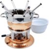 Swissmar Lausanne 11 Piece Copper Plated Fondue Set