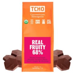 TCHO Real Fruity 68% Dark Chocolate Baking Couvertures (6.6lb Bag) | Organic & Fair Trade Certified | Non GMO, Non-Dairy, Vegan, Soy Free