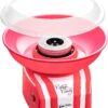 The Candery Cotton Candy Machine - Bright, Colorful Style- Makes Hard and Sugar Free Candy, Sugar Floss, Homemade Sweets for Birthday Parties - Includes 10 Cones & Scooper