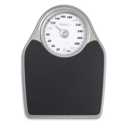 Thinner by Conair Scale for Body Weight, Analog Bathroom Scale in Black