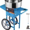 VEVOR Electric Cotton Candy Machine with Cart, 1000W Commercial Candy Floss Maker with Stainless Steel Bowl, Sugar Scoop and Drawer, Perfect for Home, Kids Birthday, Family Party, Blue
