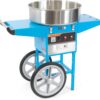 VIVO Blue Electric Commercial Cotton Candy Machine, Candy Floss Maker with Cart CANDY-V002B