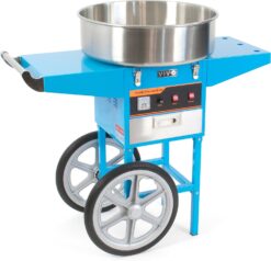 VIVO Blue Electric Commercial Cotton Candy Machine, Candy Floss Maker with Cart CANDY-V002B