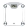 Weight Watchers Scales by Conair Bathroom Scale for Body Weight, Digital Scale, Glass Body Scale Measures Weight Up to 400 Lbs. in Clear Glass