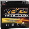 Weize YTX12-BS Motorcycle Battery High Performance - Maintenance Free - Sealed YTX12 BS AGM Rechargeable ATV Batteries compatible with Honda Kawasaki Suzuki